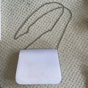 beautiful satin white purse